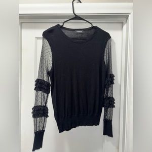 Express women’s lace sleeve top